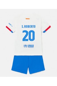 Fotbalové Dres Barcelona Sergi Roberto #20 Dětské Venkovní Oblečení 2023-24 Krátký Rukáv (+ trenýrky)